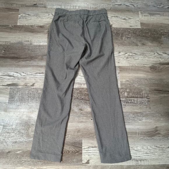 Babaton Atelier Houndstooth Trousers Gray Straight Leg Work Pant - Picture 5 of 7